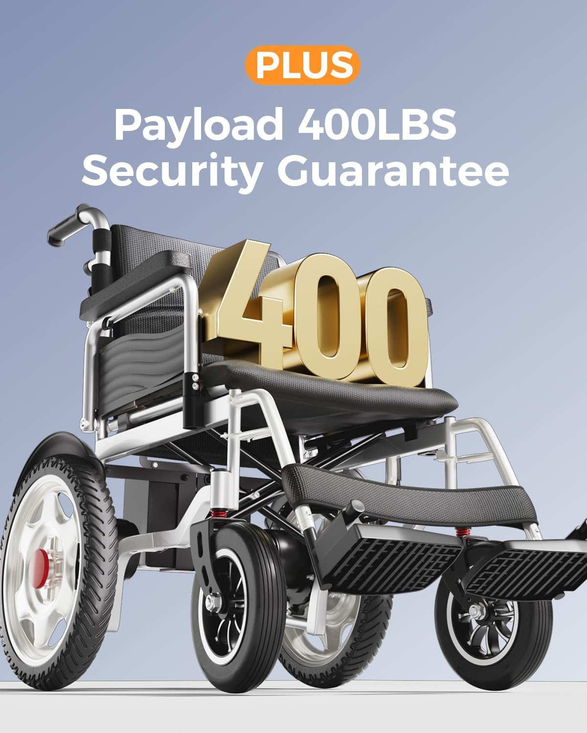 Long-Range Folding Electric Wheelchair, Alloy Frame, 25-Mile Range - Image 4