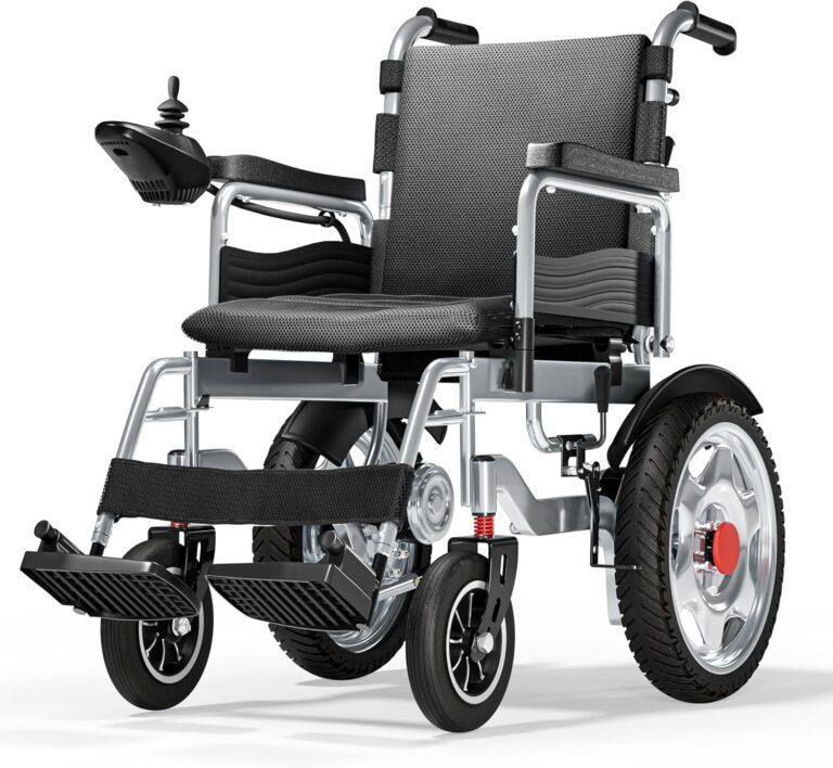 Long-Range Folding Electric Wheelchair, Alloy Frame, 25-Mile Range